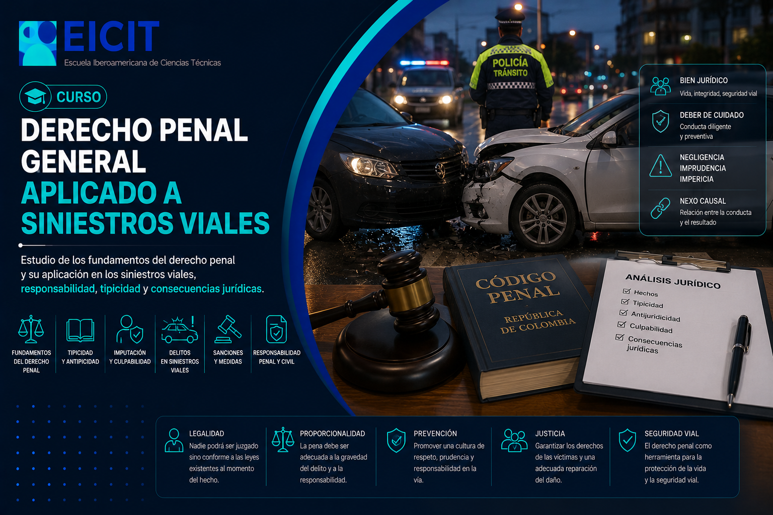 Derecho Penal General aplicado a siniestros viales