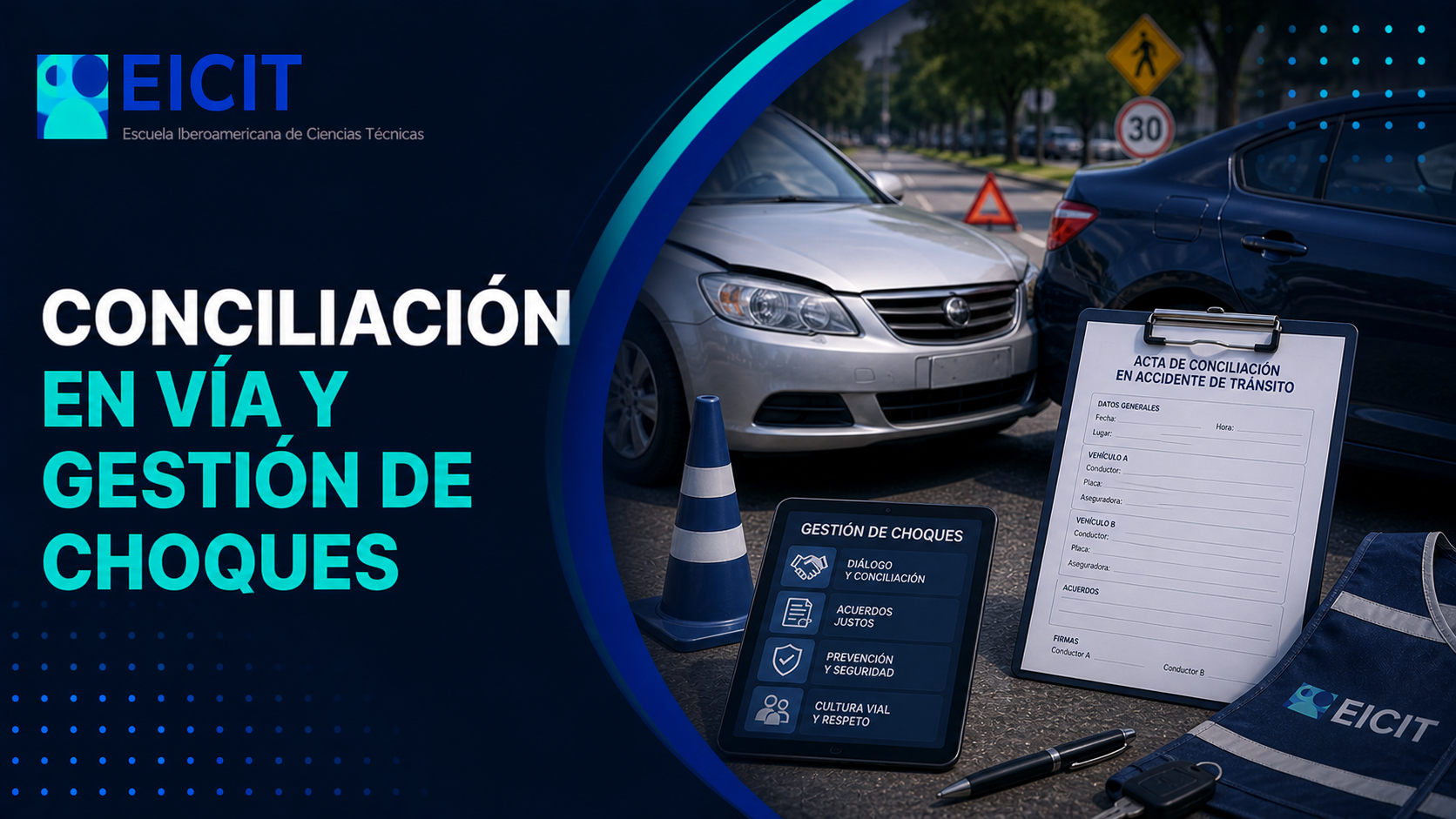 Conciliación en vía y gestión de choques
